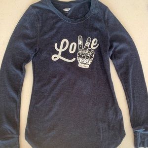 Love long sleeved peace shirt